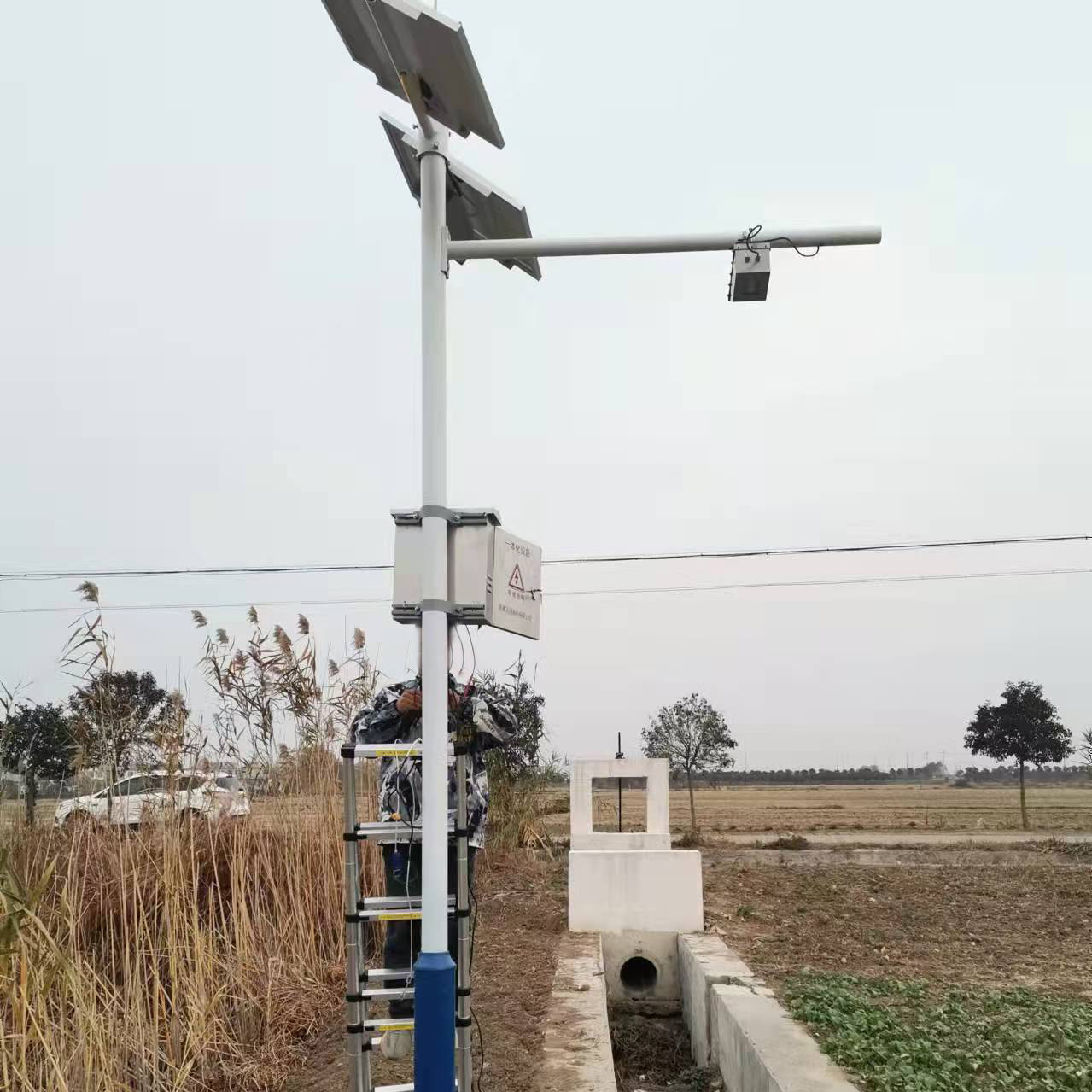 呼和浩特托克托西大圐圙村雷達流速流量儀工程現場